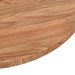 Dessus de table rond Marron clair Ø50x1,5 cm Bois chêne traité - Photo n°3