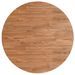 Dessus de table rond Marron clair Ø80x1,5 cm Bois chêne traité - Photo n°2