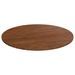 Dessus de table rond Marron foncé Ø60x1,5cm Chêne massif traité - Photo n°1