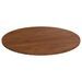 Dessus de table rond Marron foncé Ø70x1,5cm Chêne massif traité - Photo n°1