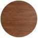 Dessus de table rond Marron foncé Ø70x1,5cm Chêne massif traité - Photo n°2