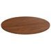 Dessus de table rond Marron foncé Ø80x1,5cm Chêne massif traité - Photo n°1