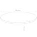 Dessus de table Rond MDF 700 x 18 mm - Photo n°6