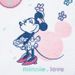 DISNEY Bavoir maternelle Minnie confettis - Imprimé Je m'appelle - 35 x 38 cm - Elastique et éponge - Photo n°3