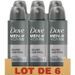 DOVE Lot de 6 Déodorants Homme Protection 48h Silver Control Sans Alcool - 150ml - Photo n°1