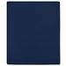 Drap-housse Jersey Bleu marine 90x200 cm Coton - Photo n°1