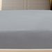 Drap-housse Jersey Gris 100x200 cm Coton - Photo n°3