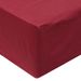 Draps de lit 2 pièces 160 x 200 cm Coton Bordeaux - Photo n°1