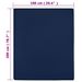 Draps-housses Jersey 2 pcs Bleu marine 100x200 cm Coton - Photo n°4