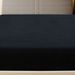 Draps-housses Jersey 2 pcs Noir 100x200 cm Coton - Photo n°3