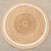 Dutch Lifestyle Tapis Jaipur Classic 150 cm Rond Naturel et crème - Photo n°1