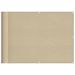 Écran de balcon beige 75x800 cm 100% polyester oxford - Photo n°1