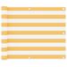 Écran de balcon Blanc et jaune 75x400 cm Tissu Oxford - Photo n°1