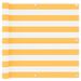 Écran de balcon Blanc et jaune 90x300 cm Tissu Oxford - Photo n°1
