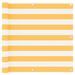Écran de balcon Blanc et jaune 90x600 cm Tissu Oxford - Photo n°1