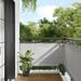 Écran de balcon gris clair 75x400 cm 100% polyester oxford - Photo n°1