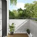 Écran de balcon gris clair 90x1000 cm 100% polyester oxford - Photo n°1