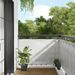 Écran de balcon gris clair 90x500 cm 100% polyester oxford - Photo n°1