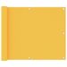 Écran de balcon Jaune 75x600 cm Tissu Oxford - Photo n°1