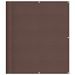 Écran de balcon marron 120x1000 cm 100% polyester oxford - Photo n°1