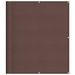 Écran de balcon marron 120x800 cm 100% polyester oxford - Photo n°1