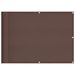 Écran de balcon marron 75x1000 cm 100% polyester oxford - Photo n°1