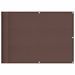 Écran de balcon marron 75x700 cm 100% polyester oxford - Photo n°1