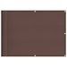 Écran de balcon marron 75x800 cm 100% polyester oxford - Photo n°1
