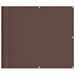 Écran de balcon marron 90x1000 cm 100% polyester oxford - Photo n°1