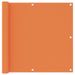 Écran de balcon Orange 90x400 cm Tissu Oxford - Photo n°1