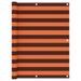 Écran de balcon Orange et marron 120x400 cm Tissu Oxford - Photo n°1