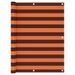 Écran de balcon Orange et marron 120x500 cm Tissu Oxford - Photo n°1