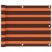 Écran de balcon Orange et marron 75x300 cm Tissu Oxford - Photo n°1