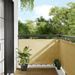 Écran de balcon sable 90x1000 cm 100% polyester oxford - Photo n°1