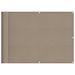 Écran de balcon taupe 75x1000 cm 100% polyester oxford - Photo n°1