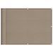 Écran de balcon taupe 75x700 cm 100% polyester oxford - Photo n°1