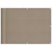 Écran de balcon taupe 75x800 cm 100% polyester oxford - Photo n°1