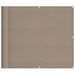 Écran de balcon taupe 90x1000 cm 100% polyester oxford - Photo n°1