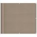 Écran de balcon taupe 90x800 cm 100% polyester oxford - Photo n°1