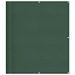 Écran de balcon vert foncé 120x700 cm 100% polyester oxford - Photo n°1