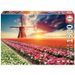 EDUCA - Puzzle - 1500 CHAMPS DE TULIPES - Photo n°1