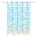 EISL Rideau de douche avec mosaïque bleu-orange 200x180x0,2 cm - Photo n°4