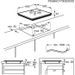 ELECTROLUX LIV633 - Table de cuisson induction - 3 zones - 7350 W - L 59 x P 52 cm - Revetement verre - Noir - Photo n°5