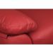ELVIS Fauteuil fixe - Cuir de vachette et PU rouge - Style contemporain - L 110 x P 97 cm - Photo n°4