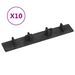 Embouts de terrasse 10 pcs Noir Plastique - Photo n°1