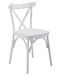 Ensemble 1 table extensible bois naturel et blanc 4 chaises 1 banc bois blanc Kontante - Photo n°4