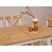 Ensemble 1 table extensible et 4 chaises bois naturel et blanc Kontante - Photo n°6