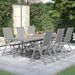 Ensemble à manger de jardin 7 pcs Bois d'acacia solide - Photo n°1