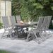 Ensemble à manger de jardin 7 pcs Bois d'acacia solide - Photo n°1
