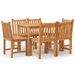 Ensemble à manger de jardin 7 pcs Bois de teck solide - Photo n°1